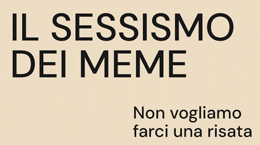 Il sessismo dei&nbsp;meme