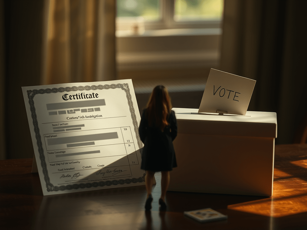 Le donne statunitensi, il cognome del marito e la tassa sul&nbsp;voto